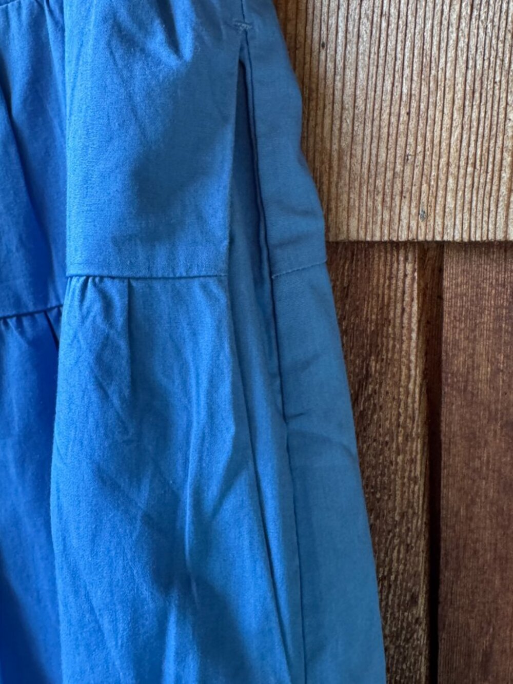 NWT Abercrombie & Fitch Blue Poplin Tiered Maxi Skirt in Women's Large - Picture 14 of 14